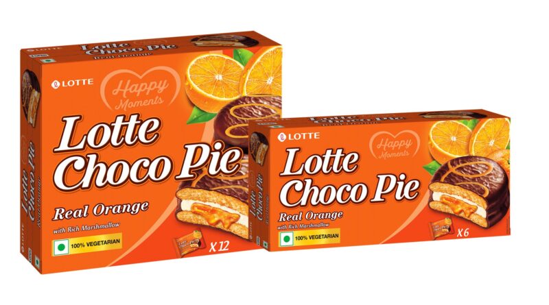 Lotte Choco Pie Real Orange