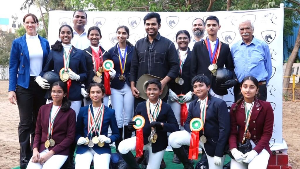 Actor Karthi Chennai Equitation Centre