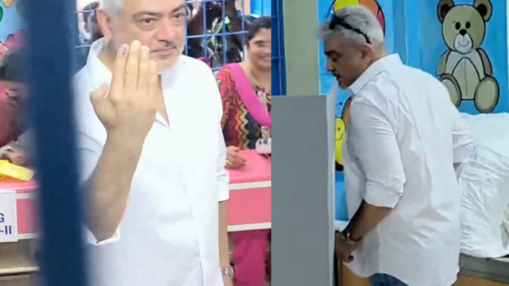 ajith vote casting