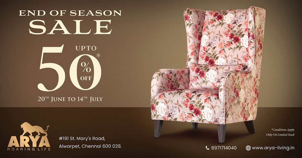 Arya Living end of season sale