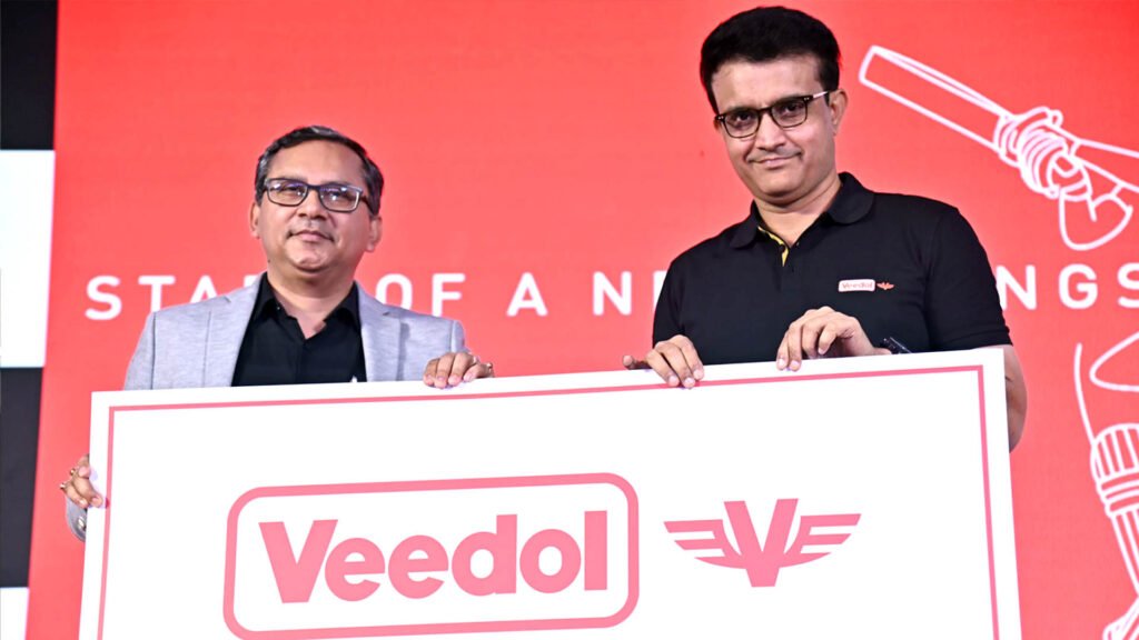 Sourav Ganguly as veedol Brand Ambassador