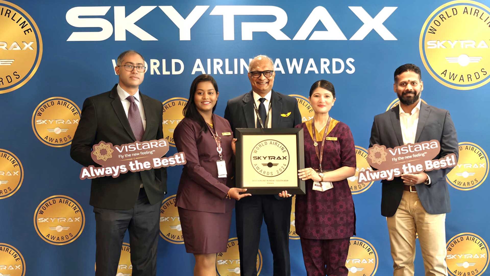 Vistara named ‘Best Airline in India & South Asia’ for the fourth time