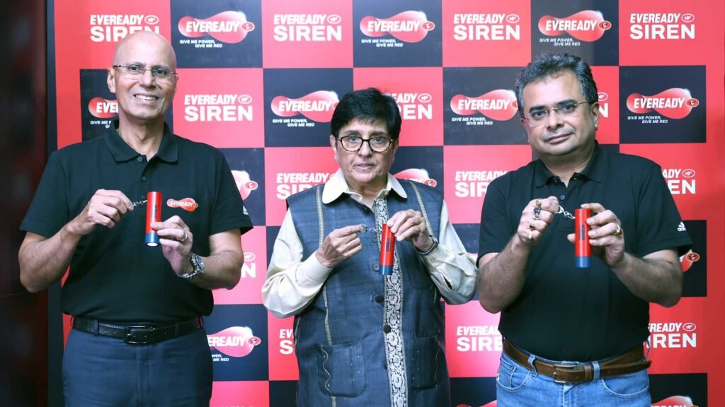 Kiran Bedi unveils Eveready's Siren Torch, an innovation to empower women
