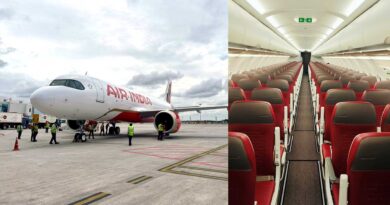 air india a320 neo flight cabin interiors