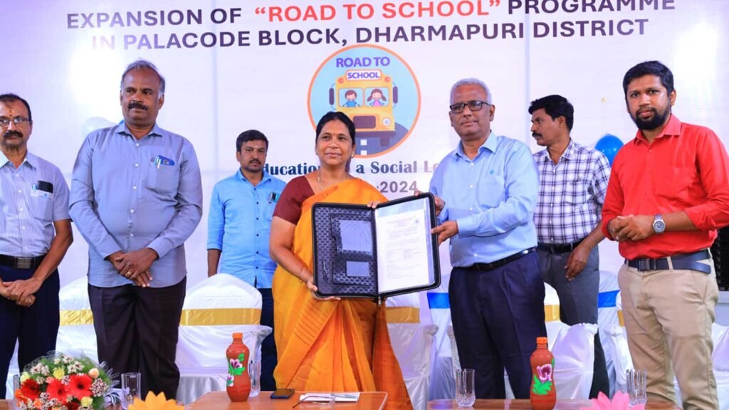 ashok leyland road to school