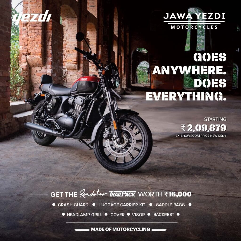 yezdi Roadster Trail Pack accessories