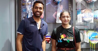 ashwini ponnappa prannoy inaugurated victor store chennai