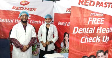 dabur red tooth paste dental health camp