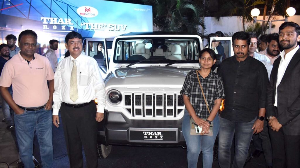 mahindra thar roxx launch in chennai