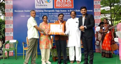 mv diabetes therapeutic yoga world record