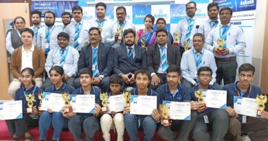 Aakash felicitated the achievers of Mathematics Olympiad