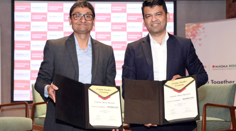 Mahindra Finance partners with Magma HDI General Insurance