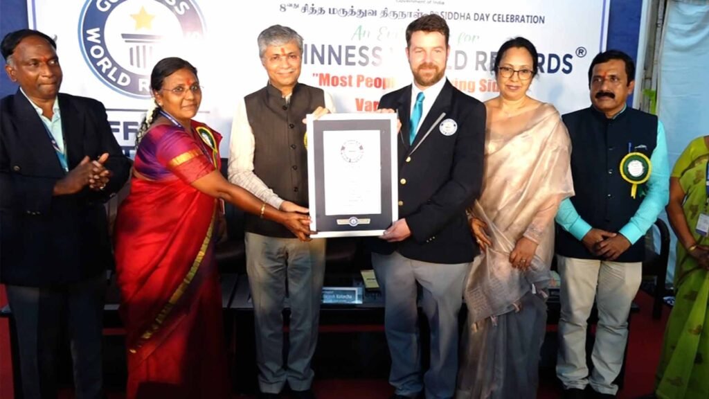 National Institute of Siddha Sets Guinness World Record for Varmam Therapy