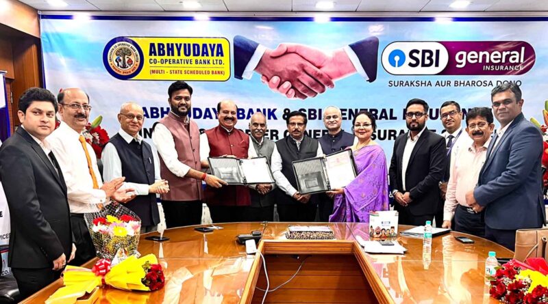 SBI General Insurance Partners with Abhyudaya Co-opertaive Bank Ltd.