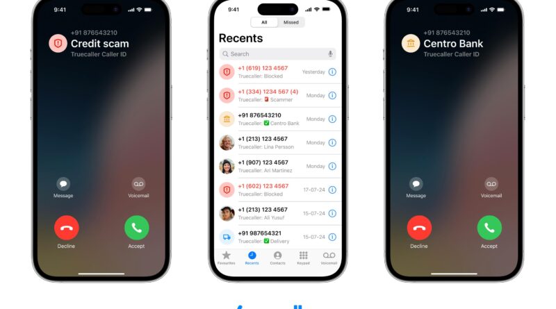 truecaller live caller id iphone