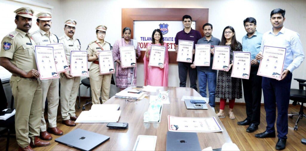 AbhiBus Telangana Police Enhance Bus Travel Security