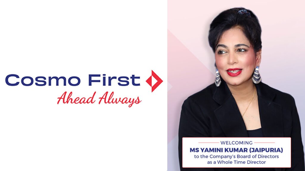 Cosmo First Director Yamini Kumar Jaipuria