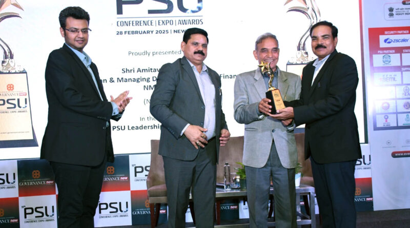 NMDC outshines at Governance Now 11th PSU Award