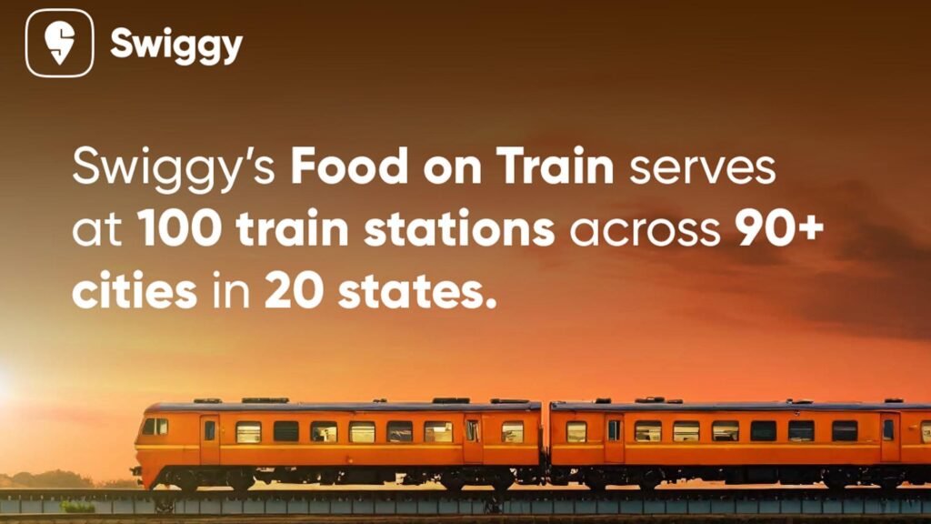 Swiggy delivery at train