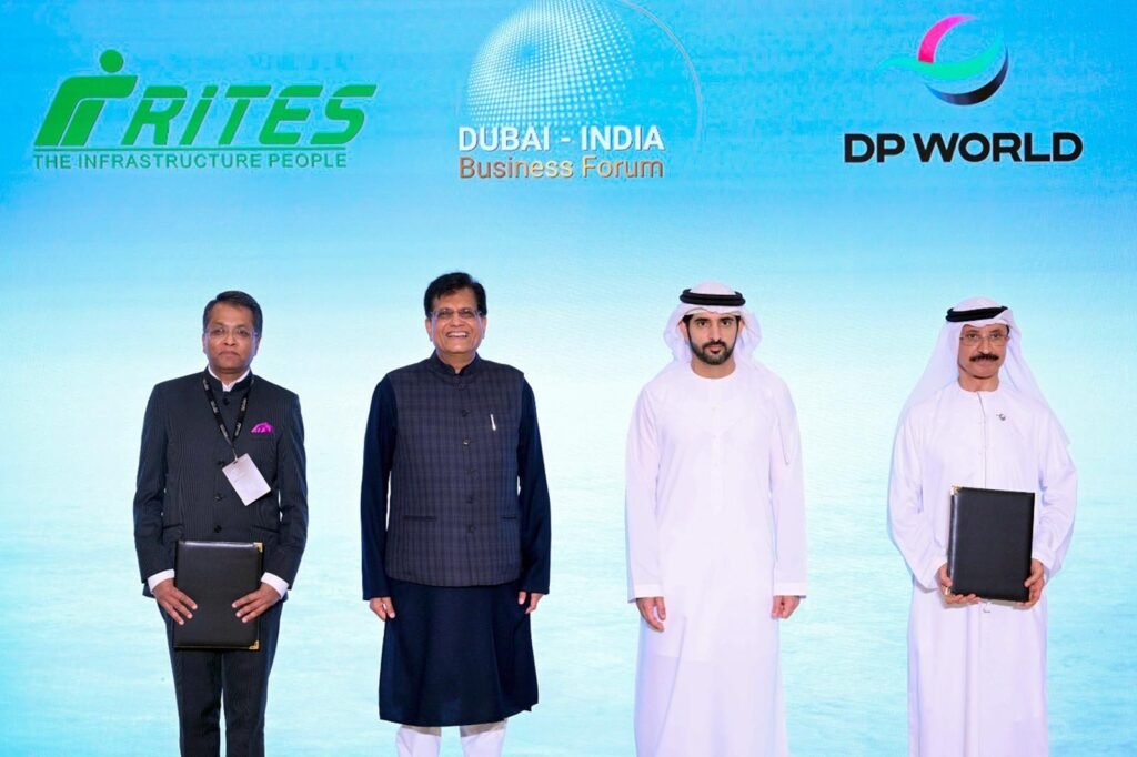 DP World and RITES enter MoU signing photos