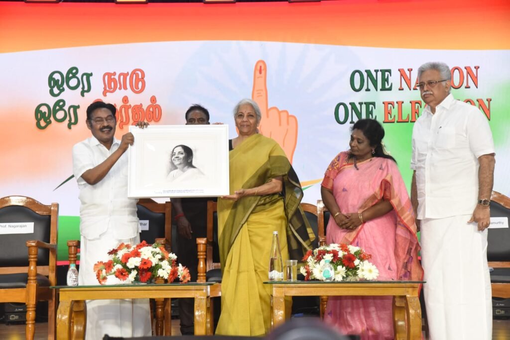 One Nation One Election Addressed by Nirmala Sitharaman