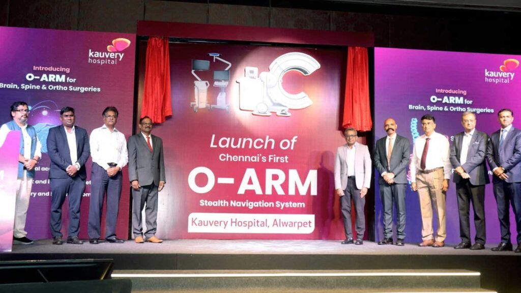 kauvery hospital launches O-ARM with Navigation system