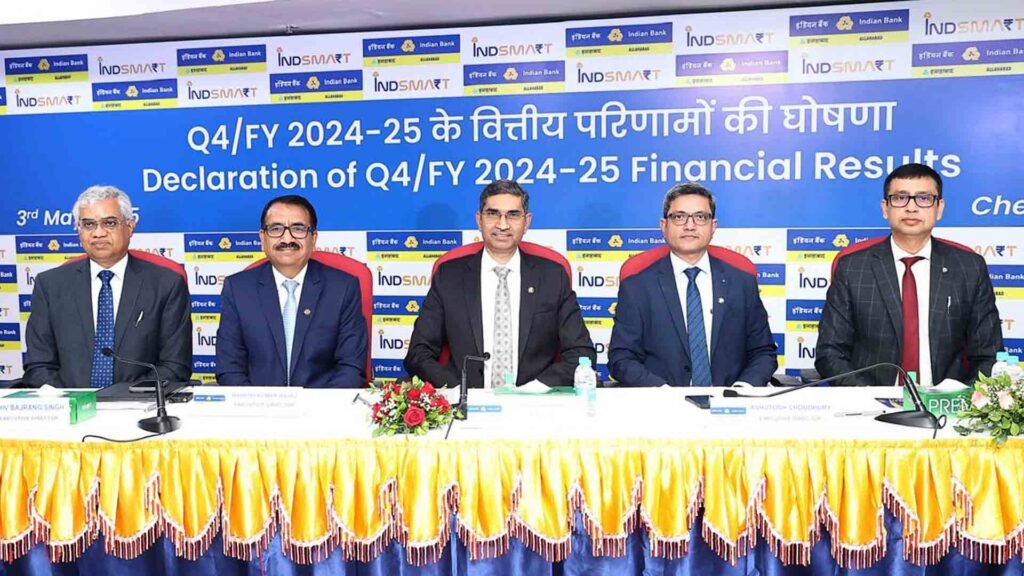 indian bank results announcement
