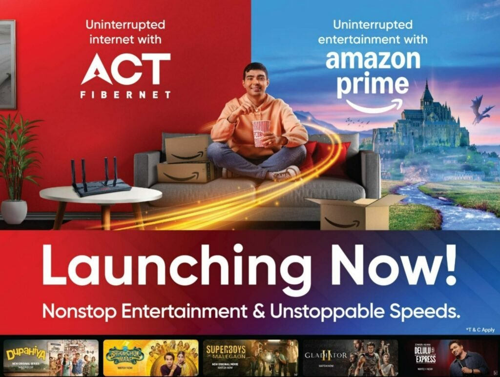 ACT Fibernet Amazon Prime Partners