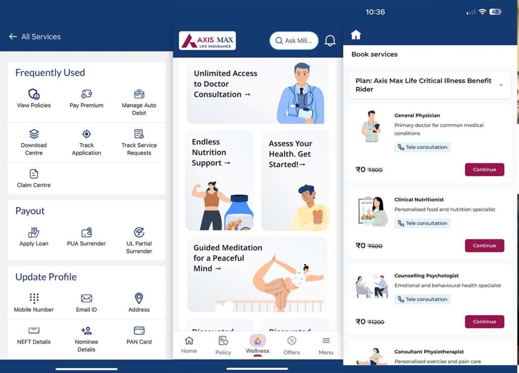 Axis Max Life Insurance app