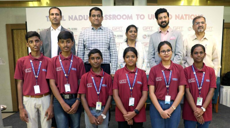tn govt school students at united nations youth forum 2025