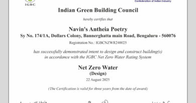 Navins Antheia Poetry Net Zero Water Certification