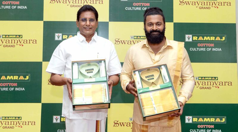 Ramraj Cotton silk dhoti SWAYAMVARA GRAND