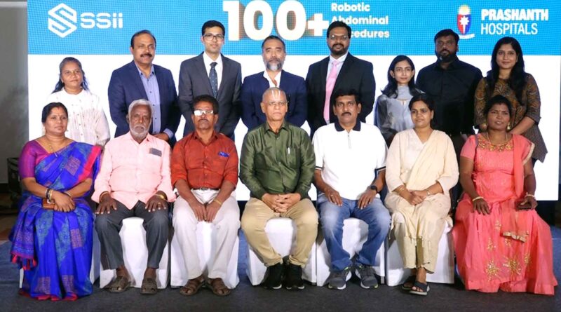 prashanth hospital 100 robotic surgeries