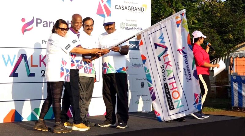 parvathy hospital 6th miels of smiles walkathon 2025