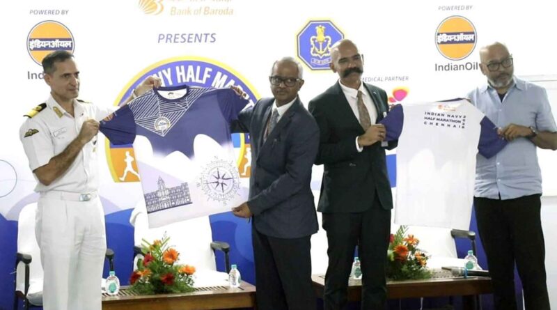 Indian Navy chennai Half Marathon T-Shirt launch