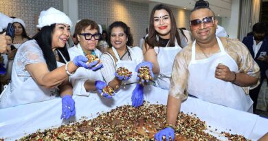 Radisson Blu GRT Chennai cake mixing