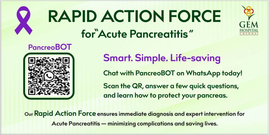 GEM Hospital Pancreatic Cancer Awareness QR-Based Support Service