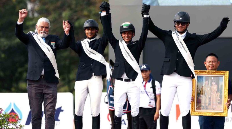 Ashish Limaye win gold at Asian Equestrian Championships