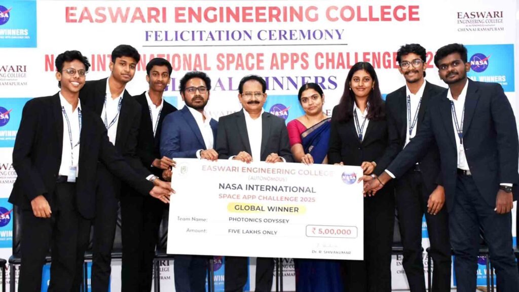 nasa space app hackathon 2025 global winners india