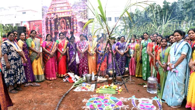 srm university pongal celebrations
