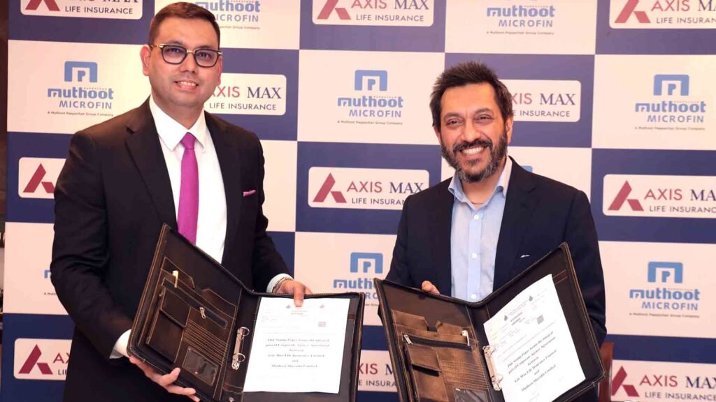Axis Max Life Muthoot Microfin partnership