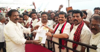 J.V.S. Arumugam Files EOI to Contest from Nellithope on DMK Ticket
