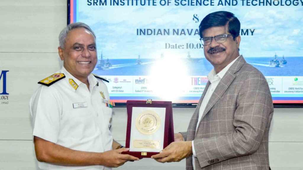 SRMIST Indian Naval Academy MoU