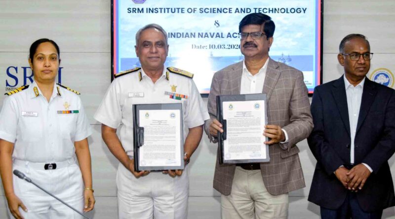 SRMIST Indian Naval Academy MoU