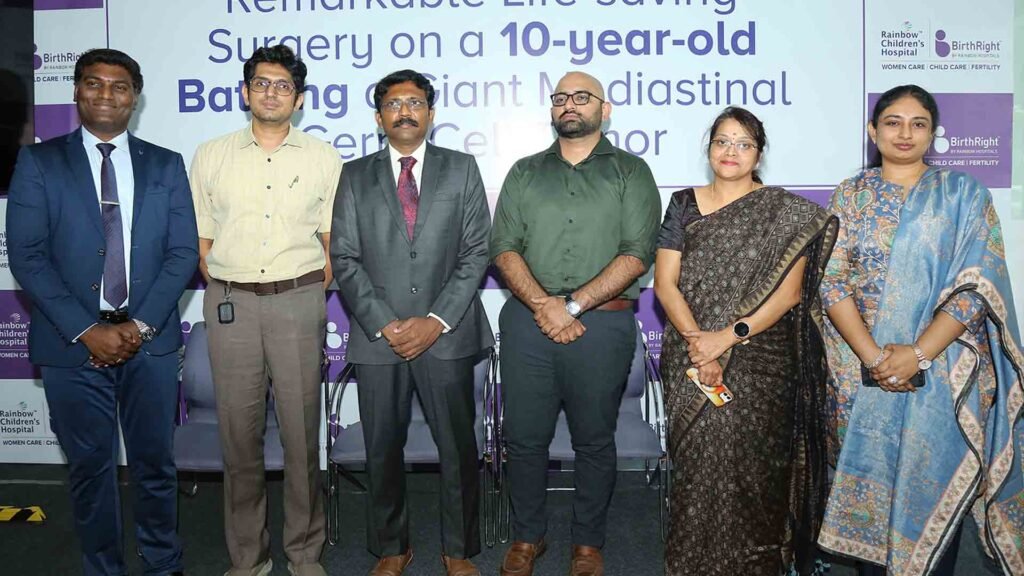 900g mediastinal germ cell tumor child Chennai