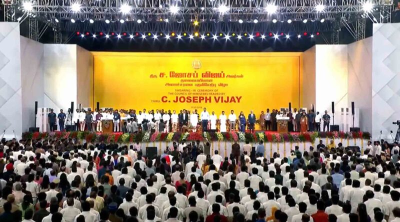 Vande Mataram Performed at Vijay's Swearing-in Ceremony