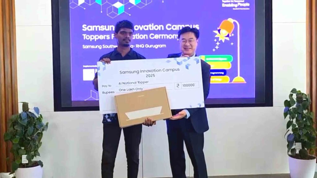 Samsung Innovation Campus Chennai Students National Recognition