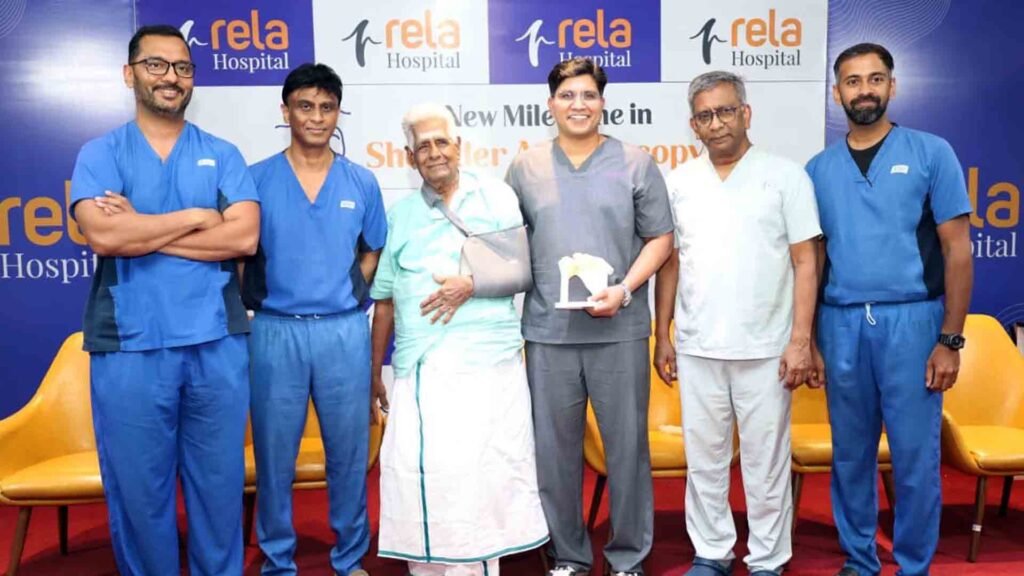 97-Year-Old Undergoes Fully Awake Shoulder Surgery in rela hospital Chennai