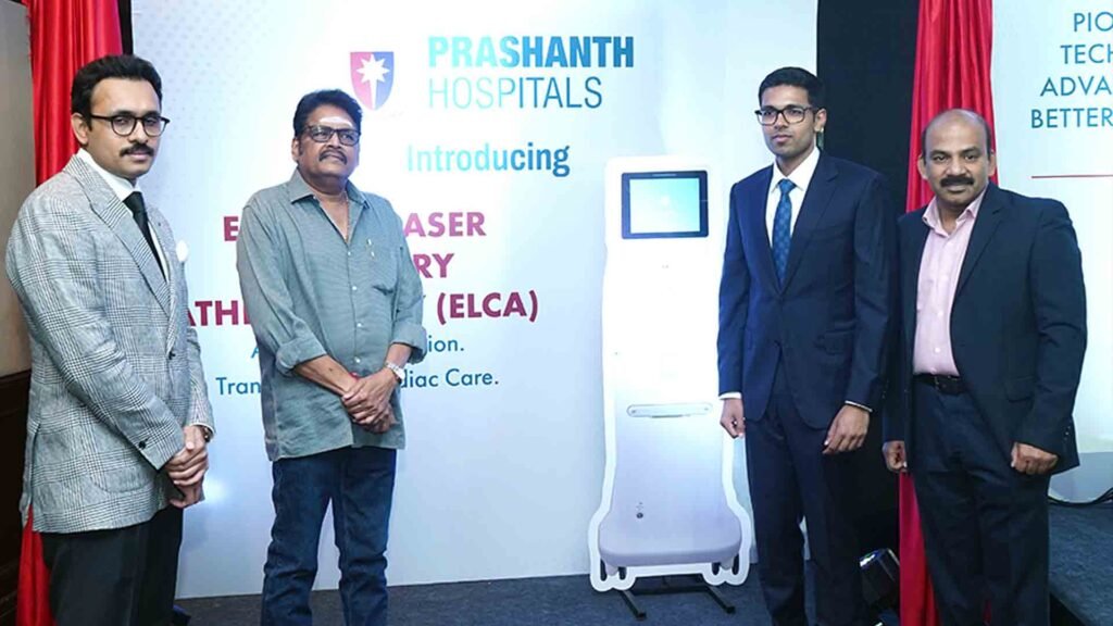 prashanth hospital South Chennai first laser angioplasty facility