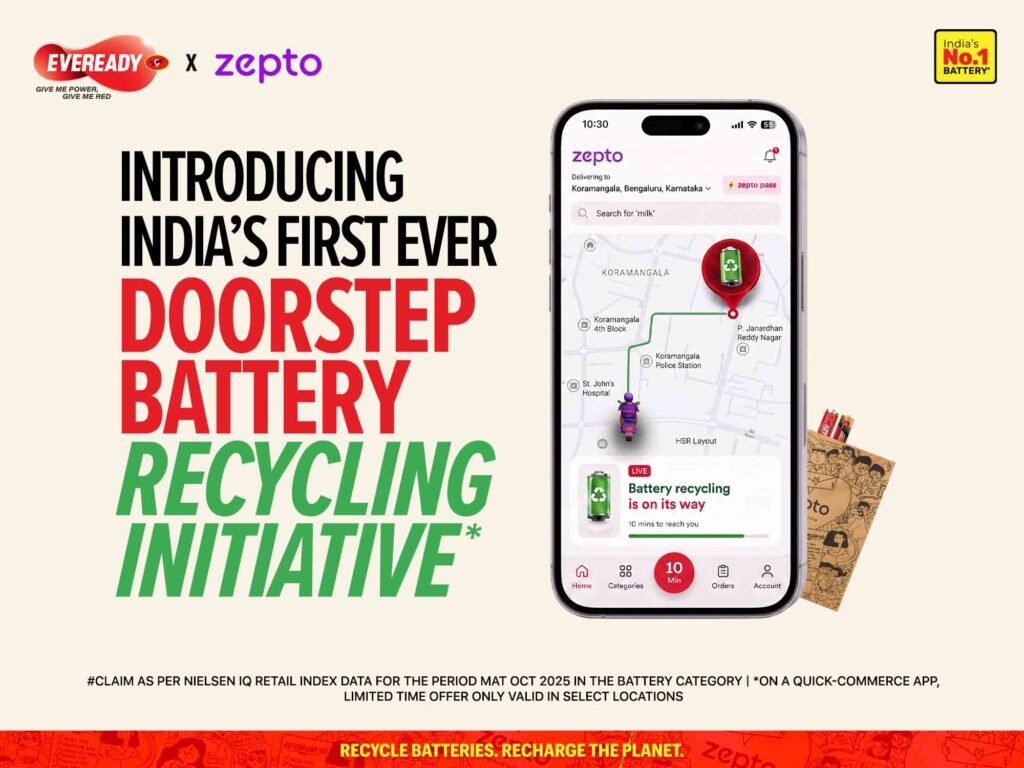 Eveready Zepto battery recycling